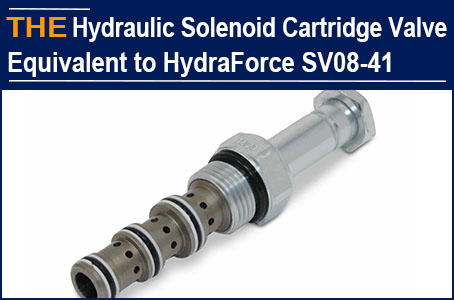 For Hydraulic Solenoid Cartridge Valve equivalent to HydraForce SV08-41, a Russian customer placed the order on the spot at AAK factory