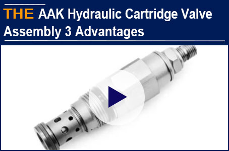 AAK hydraulic cartridge valve assembly 3 major advantages ensuring over 12 months of service life