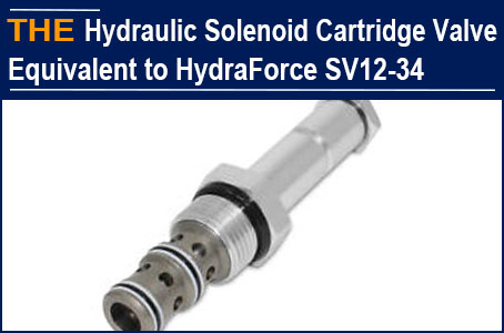 For Hydraulic Solenoid Cartridge Valve equivalent to HydraForce SV12-34, AAK Gains Further Trust from Russian Customer