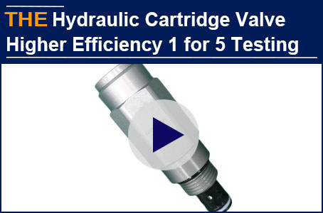 AAK Hydraulic Cartridge Valve 1 for 5 Higher Efficiency Testing