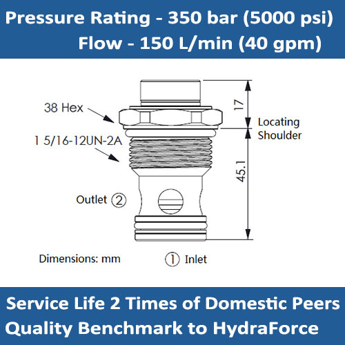 E-HCV16-20 CHECK VALVE