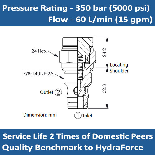 E-HCV10-20 CHECK VALVE