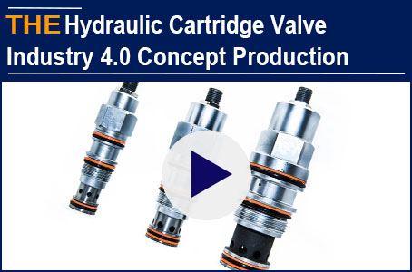 For the hydraulic cartridge pressure control valve with 2μm accuracy spool, AAK has an Industry 4.0 concept for production