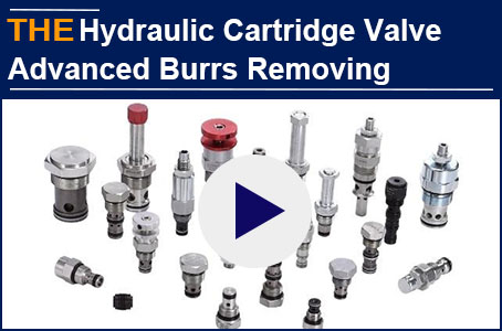 AAK hydraulic cartridge valve, no burrs or residue