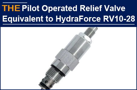 For Hydraulic Pilot Operated Relief Valve equivalent to HydraForce RV10-28, the customer in Turkey got back to AAK after 1 year