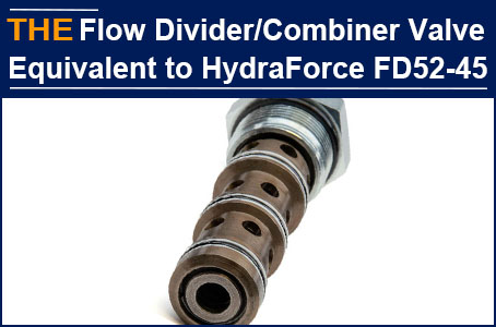 For Hydraulic Flow Divider/Combiner Valve equivalent to HydraForce FD52-45, AAK received the test order from a new customer in the United States