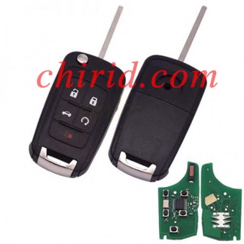 Buick 4+1 button remote key with 315mhz unkeyless , with 7941 chip