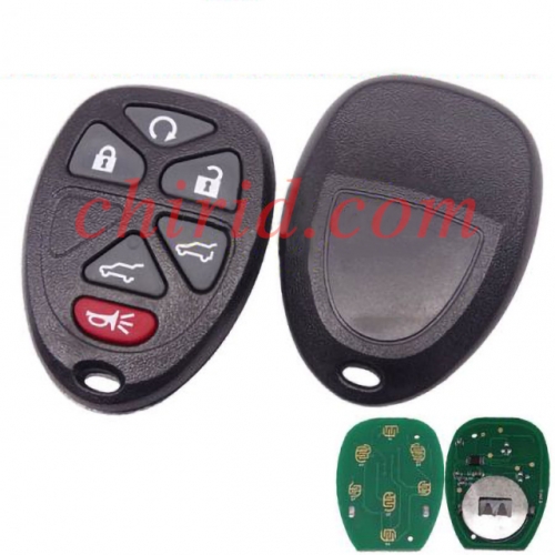 Buick 6+1 Button remote key  with FCCID OUC60270-315mhz (GM # 15913421 , 15913420 ,  20869057 15857840 5913427)