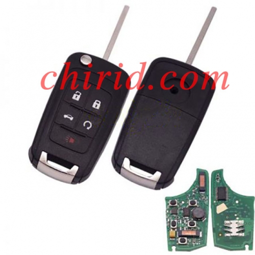 Buick keyless 4+1 button remote key with 434mhz with 7952 chip