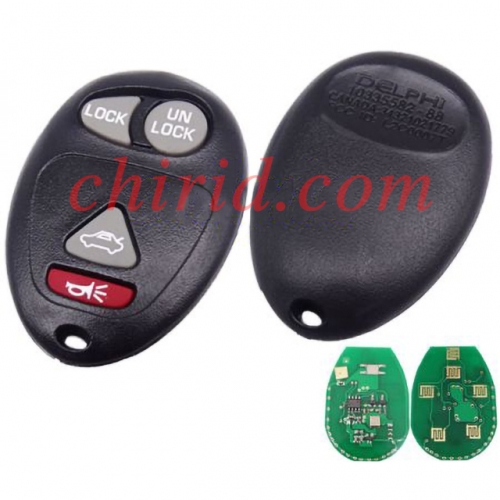 Buick Regal 3+1 button remote key with 315mhz