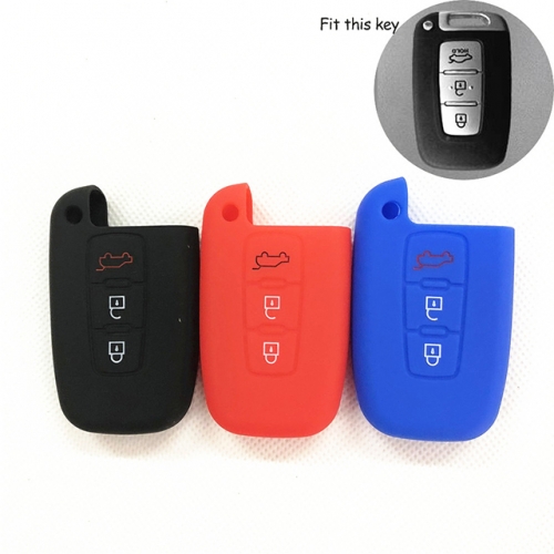 Hyundai 3 button silicon case  Please choose which color you like