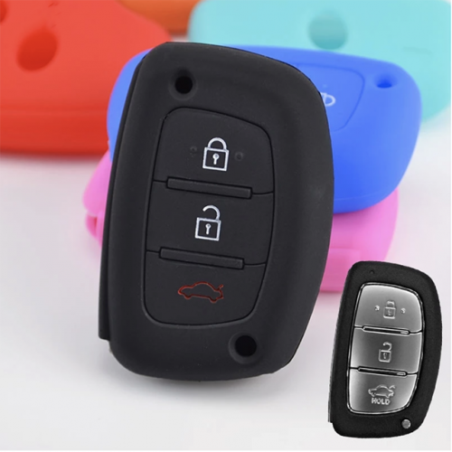 Hyundai 2+1 button silicon case  Please choose which color you like