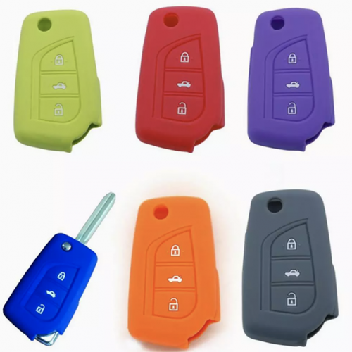 Toyota 3 button silicon case Please choose which color you like