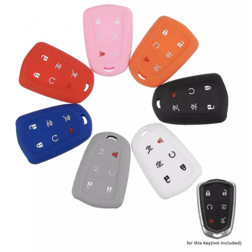 Cadillac 6 button silicon case  Please choose which color you like