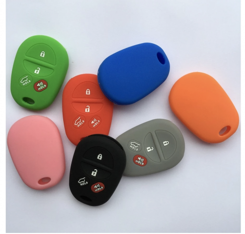 Toyota 3+1 button silicon case  Please choose which color you like