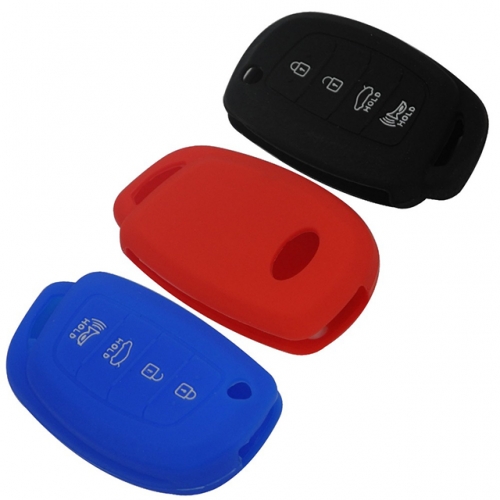 Hyundai 3+1 button silicon case  Please choose which color you like