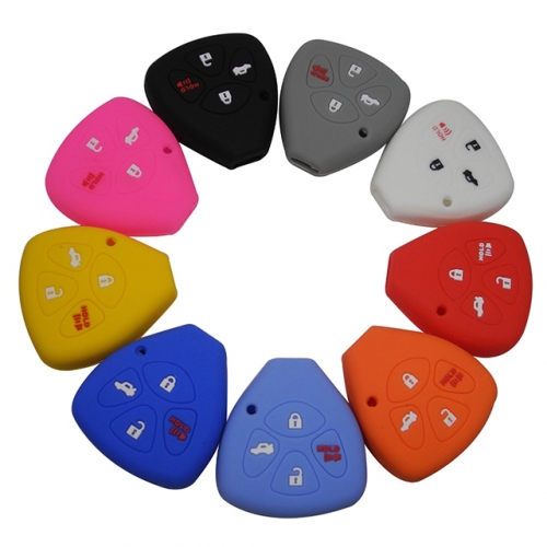 Toyota 3+1 button silicon case  Please choose which color you like