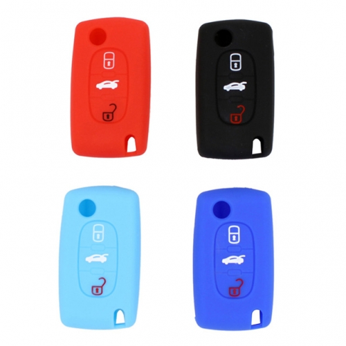 Peugeot 3 button silicon case  Please choose which color you like