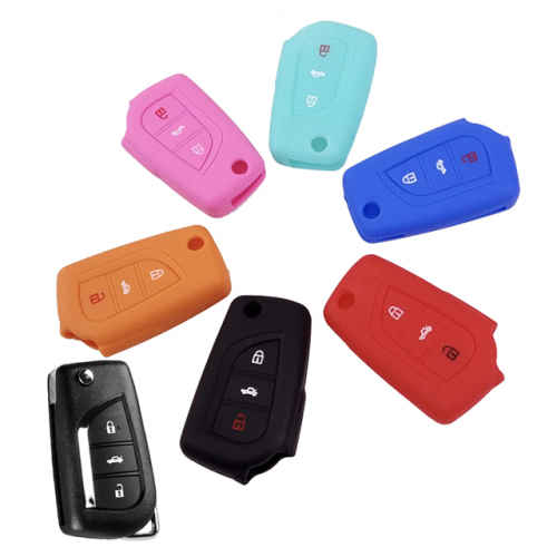 Toyota 2+1 button silicon case  Please choose which color you like
