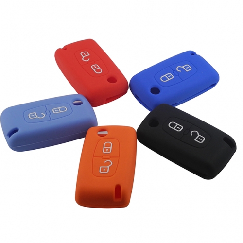 Peugeot 2 button silicon case  Please choose which color you like