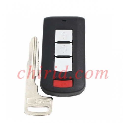Mitsubishi 2+1 buttons keyless smart remote key with 434mhz and  ID47 chip