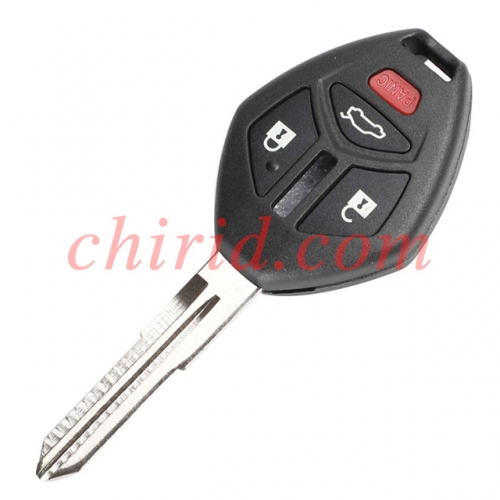Mitsubishi remote key  with 3+1 button with 313.8MHZ ID46 chip right blade FCCID: OUCG8D-620M-A/850G-G8D620MA