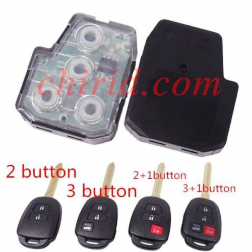 Toyota Camry 3+1 buttons remote key with 315mhz with H chip FCCID: HYQ12BEL  2,3, 2+1, 3+1 button , please choose