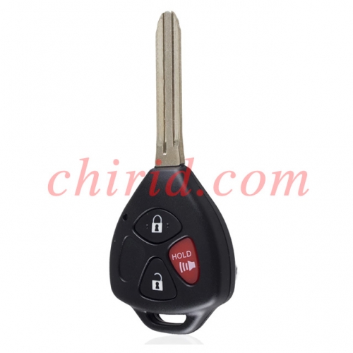 Toyota 2+1 button remote key with  FCCID   HYQ12BBY--314.4Mhz