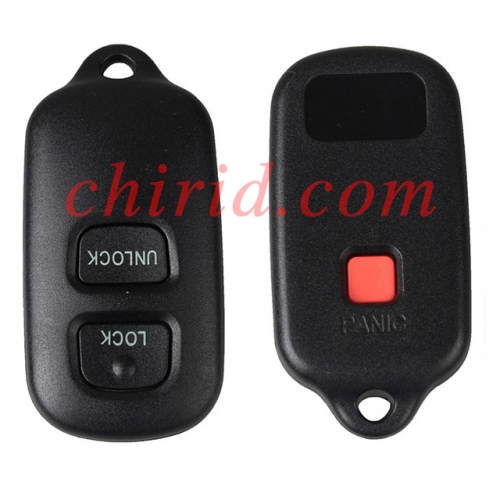 Toyota 2+1 button remote key with 314.4mhz  FCC:HYQ12BBX-314.4mhz HYQ12BAN -314.4mhz HYQ1512Y--314.4mhz the 3 model, same remote