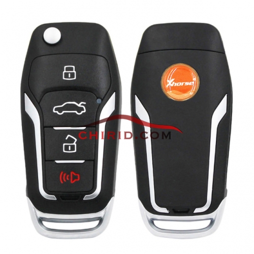 XHORSE XEFO01EN Super Remote Key for Ford Style Flip 4 Buttons with super chip, support 4C, 46, 47, 48,49, 4D, 4E, 8A,8E, 11/12/13