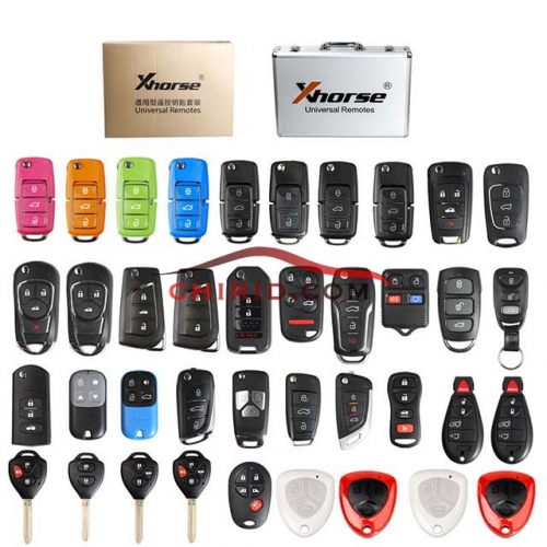 Xhorse Universal Remotes Key Shell English Version Package (39 pcs) for VVDI2 OR VVDI key Tool