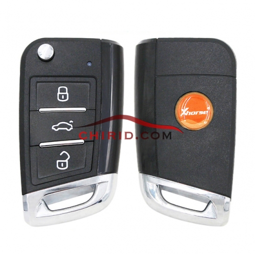 XHORSE XEMQB1EN Super Remote Key MQB Style 3 Buttons with super chip, support 4C, 46, 47, 48,49, 4D, 4E, 8A,8E, 11/12/13
