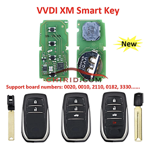 Xhorse VVDI XM Smart Remote Circuit Board for T-oyota 8A,Please choose which key shell you like