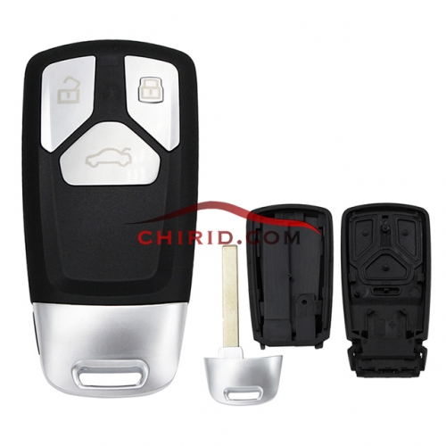 Audi 3 button remote key blank with blade