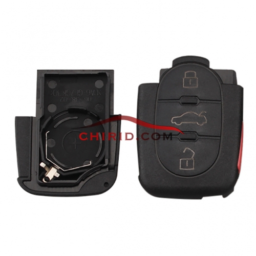 big battery, 3+1 button remote key blank part with panic 2032 model