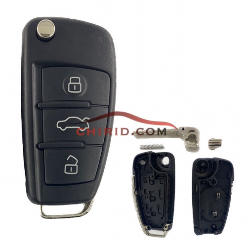 Audi A6L 3 button  Remote key Blank