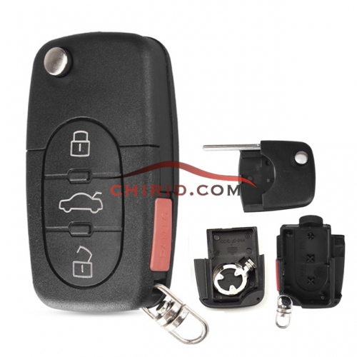 Small battery  3+1 button remote key blank with panic  1616 model