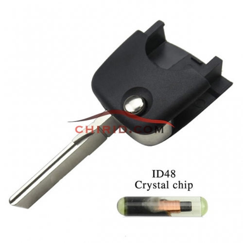 Audi hu66-remote key head with ID48  Crystal chip inside