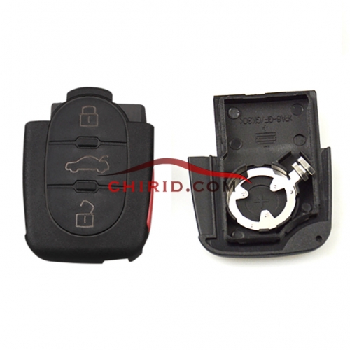 Small battery  3+1 button remote key blank part with panic  1616 model
