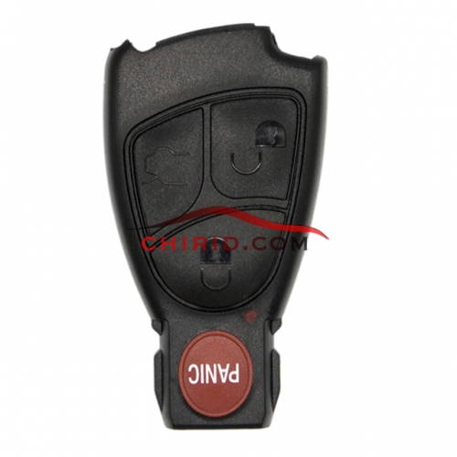 benz 3+1 button remote key blank with panic button -NO LOGO