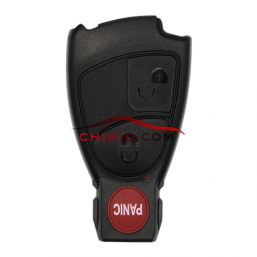 benz 2+1 button remote key blank with panic button