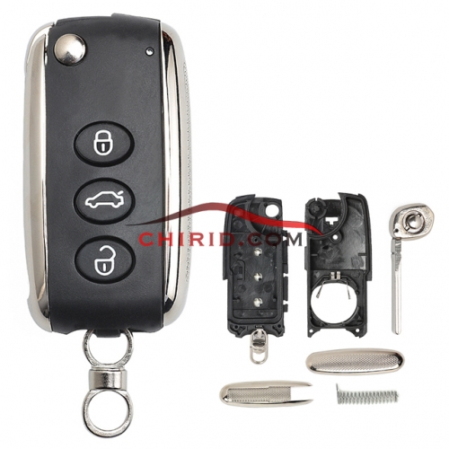 Bentley 3+1 button remote key blank  high quality with logo