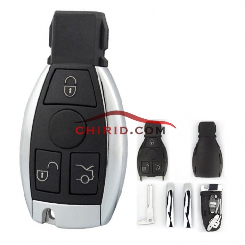 Benz 3 buttons remote key blank (European style) with round head
