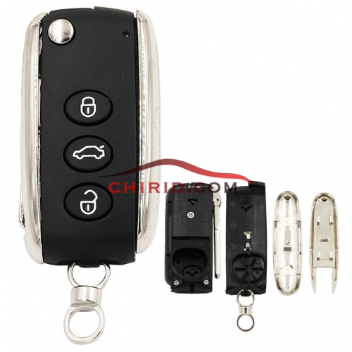 Bentley 3 button remote key blank  high quality with logo