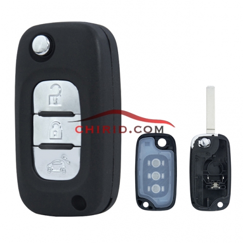 Benz smart 3 button remote key shell