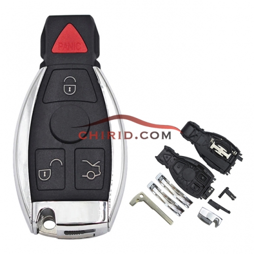 Benz 3+1 button remote key shell
