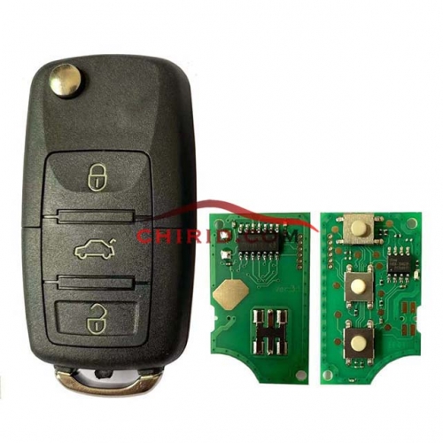 VW 3 Button remote Key 1K0 959 753 G     with ID48 chip-434mhz