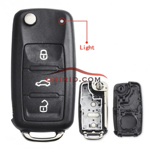 VW 3 button key  blank After 2011