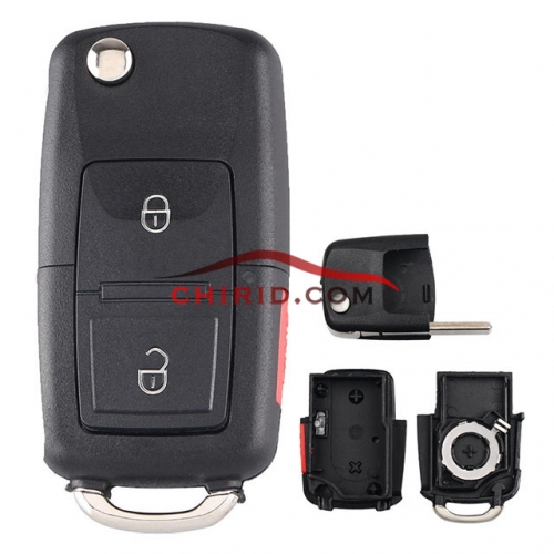 VW 2+1 button remote blank part with panic button