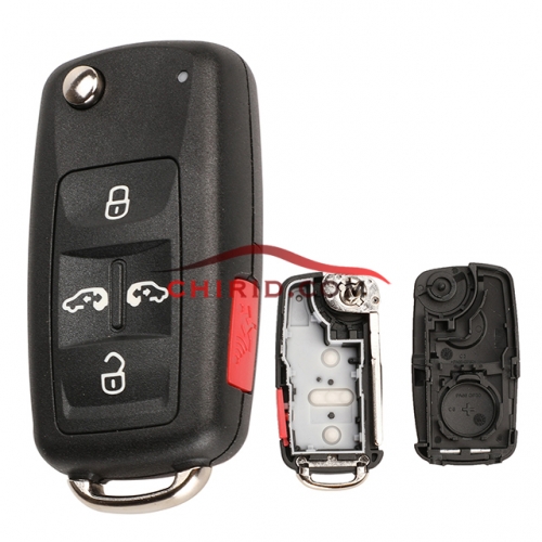 VW 4 button remote  key shell